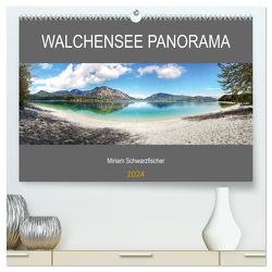 Walchensee Panorama (hochwertiger Premium Wandkalender 2024 DIN A2 quer), Kunstdruck in Hochglanz von Schwarzfischer,  Miriam