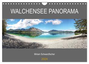 Walchensee Panorama (Wandkalender 2024 DIN A4 quer), CALVENDO Monatskalender von Schwarzfischer,  Miriam