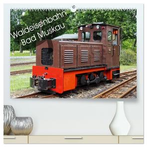 Waldeisenbahn Bad Muskau (hochwertiger Premium Wandkalender 2024 DIN A2 quer), Kunstdruck in Hochglanz von Valley,  Joy