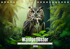 Waldgeflüster – ein kunstvoller Spaziergang durch unsere Wälder (Tischkalender 2024 DIN A5 quer), CALVENDO Monatskalender von Vartzbed,  Klaus