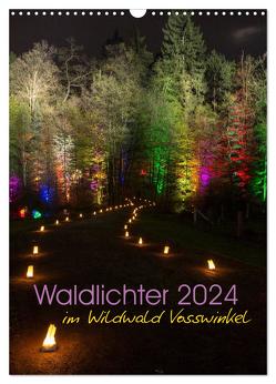 Waldlichter im Wildwald Vosswinkel 2024 (Wandkalender 2024 DIN A3 hoch), CALVENDO Monatskalender von Lieder,  Britta