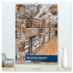 Waldsassen Stiftsbibliothek (hochwertiger Premium Wandkalender 2024 DIN A2 hoch), Kunstdruck in Hochglanz von Schmidt,  Bodo