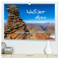 Walliser Alpen – Europas »kleiner« Himalaya (hochwertiger Premium Wandkalender 2024 DIN A2 quer), Kunstdruck in Hochglanz von und Brigitte (Gratz-)Prittwitz,  Michael