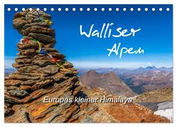 Walliser Alpen – Europas »kleiner« Himalaya (Tischkalender 2024 DIN A5 quer), CALVENDO Monatskalender von und Brigitte (Gratz-)Prittwitz,  Michael