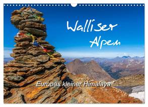 Walliser Alpen – Europas »kleiner« Himalaya (Wandkalender 2024 DIN A3 quer), CALVENDO Monatskalender von und Brigitte (Gratz-)Prittwitz,  Michael