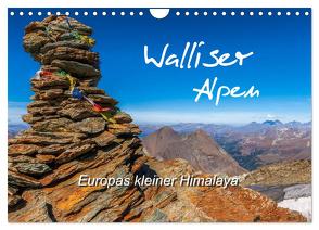 Walliser Alpen – Europas »kleiner« Himalaya (Wandkalender 2024 DIN A4 quer), CALVENDO Monatskalender von und Brigitte (Gratz-)Prittwitz,  Michael