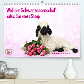 Walliser Schwarznasenschaf Valais Blacknose Sheep (Premium, hochwertiger DIN A2 Wandkalender 2022, Kunstdruck in Hochglanz) von Hutfluss,  Jeanette