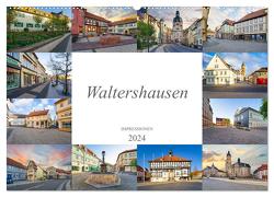 Waltershausen Impressionen (Wandkalender 2024 DIN A2 quer), CALVENDO Monatskalender von Meutzner,  Dirk