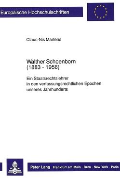 Walther Schoenborn (1883-1956) von Martens,  Claus-Nis
