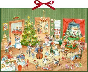 Wand-Adventskalender – Wimmelige Weihnachtsfeier von Kohne,  Diana