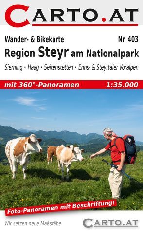 Wander- & Bikekarte 403 Region Steyr am Nationalpark