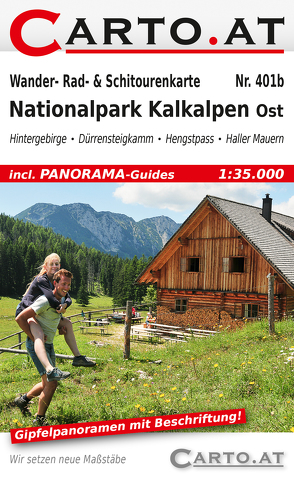 Wander- Rad- & Schitourenkarte 401b Nationalpark Kalkalpen Ost
