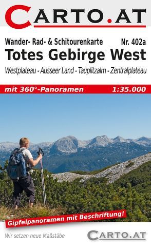Wander- Rad- & Schitourenkarte 402a Totes Gebirge West