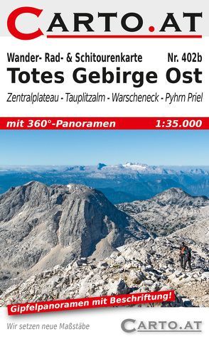 Wander- Rad- & Schitourenkarte 402b Totes Gebirge Ost