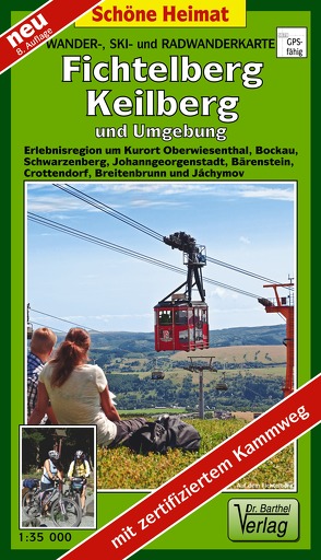 Wander-, Ski- und Radwanderkarte Fichtelberg /Keilberg und Umgebung