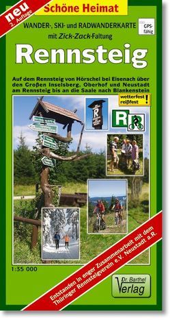 Wander-, Ski- und Radwanderkarte Rennsteig