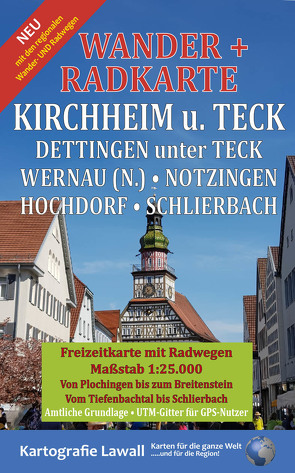 Wander- und Radkarte Kirchheim u. Teck 1:25.000