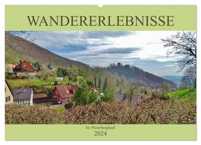Wandererlebnisse im Weserbergland (Wandkalender 2024 DIN A2 quer), CALVENDO Monatskalender von Janke,  Andrea