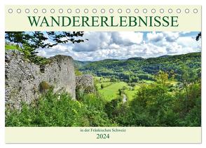 Wandererlebnisse in der Fränkischen Schweiz (Tischkalender 2024 DIN A5 quer), CALVENDO Monatskalender von Janke,  Andrea
