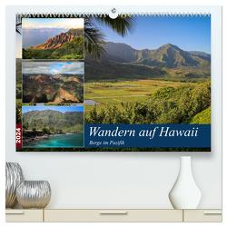 Wandern auf Hawaii – Berge im Pazifik (hochwertiger Premium Wandkalender 2024 DIN A2 quer), Kunstdruck in Hochglanz von Krauss,  Florian