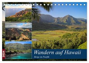 Wandern auf Hawaii – Berge im Pazifik (Tischkalender 2024 DIN A5 quer), CALVENDO Monatskalender von Krauss,  Florian
