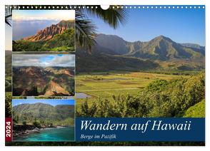 Wandern auf Hawaii – Berge im Pazifik (Wandkalender 2024 DIN A3 quer), CALVENDO Monatskalender von Krauss,  Florian