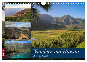 Wandern auf Hawaii – Berge im Pazifik (Wandkalender 2024 DIN A4 quer), CALVENDO Monatskalender von Krauss,  Florian