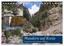 Wandern auf Kreta – Einmal durch die Samaria-Schlucht (Tischkalender 2024 DIN A5 quer), CALVENDO Monatskalender von Frost,  Anja