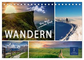 Wandern – die Welt erwartet Dich (Tischkalender 2024 DIN A5 quer), CALVENDO Monatskalender von Roder,  Peter