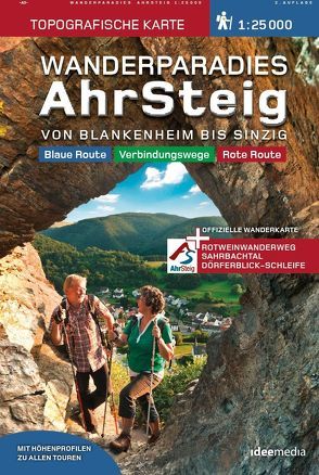 AhrSteig Wandern – Topografische Wanderkarte 1:25000 von Schoellkopf,  Uwe
