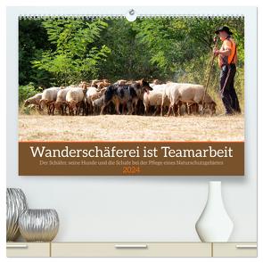 Wanderschäferei ist Teamarbeit (hochwertiger Premium Wandkalender 2024 DIN A2 quer), Kunstdruck in Hochglanz von Sixt,  Marion