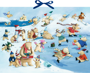 Wandkalender – Fröhliche Eisbären-Weihnacht von Reider,  Katja, Wilson,  Henrike