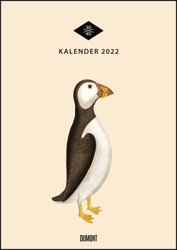 Wandkalender »Menagerie« 2022 – Historische Tier- und -Pflanzen-Zeichnungen modern interpretiert – Von 30×40 – 29,7 x 42 cm – Mit Spiralbindung