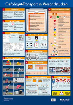 Wandtafel Gefahrgut-Transport in Versandstücken von Ridder,  Klaus