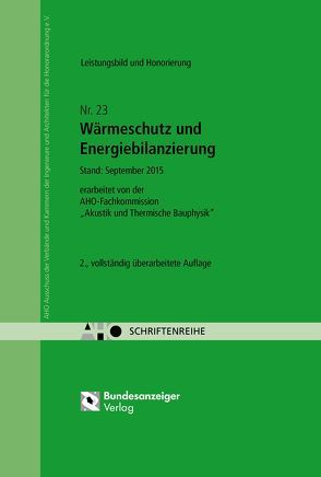 Wärmeschutz und Energiebilanzierung – Leistungsbild und Honorierung