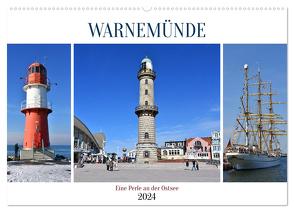 WARNEMÜNDE, eine Perle an der Ostsee (Wandkalender 2024 DIN A2 quer), CALVENDO Monatskalender von Senff,  Ulrich