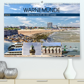 Warnemünde – Sehnsuchtsort an der Ostsee (Premium, hochwertiger DIN A2 Wandkalender 2023, Kunstdruck in Hochglanz) von Felix,  Holger