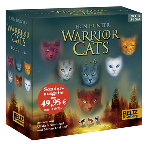 Warrior Cats 1-6 von Diekhoff,  Marlen, Hunter,  Erin, Krumbiegel,  Ulrike, Levin,  Friederike, Weimann,  Klaus