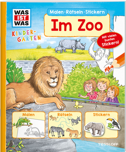 WAS IST WAS Kindergarten Malen Rätseln Stickern Im Zoo von Becker,  Stéffie, Blendinger,  Johannes, Marti,  Tatjana, Matthies,  Don Oliver, Teschner,  Oliver
