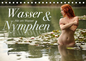 Wasser und Nymphen – Akt am Wasser (Tischkalender 2022 DIN A5 quer) von Gestiefeltekatze Lamanna,  Geraldine