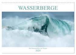 WASSERBERGE – Die Riesenwellen von Nazaré (Wandkalender 2024 DIN A3 quer), CALVENDO Monatskalender von Jentschura,  Katja