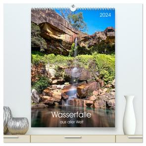 Wasserfälle aus aller Welt (hochwertiger Premium Wandkalender 2024 DIN A2 hoch), Kunstdruck in Hochglanz von Fink,  Christina