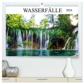 Wasserfälle – die schönsten Wasserfälle der Welt (hochwertiger Premium Wandkalender 2024 DIN A2 quer), Kunstdruck in Hochglanz von Hoppe,  Franziska