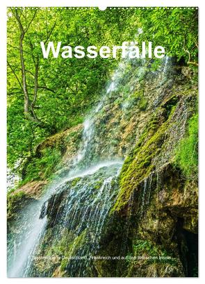 Wasserfälle in Deutschland, Frankreich und auf den Britischen Inseln (Wandkalender 2024 DIN A2 hoch), CALVENDO Monatskalender von Bangert,  Mark