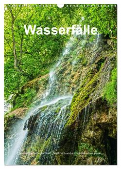 Wasserfälle in Deutschland, Frankreich und auf den Britischen Inseln (Wandkalender 2024 DIN A3 hoch), CALVENDO Monatskalender von Bangert,  Mark