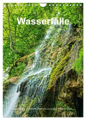Wasserfälle in Deutschland, Frankreich und auf den Britischen Inseln (Wandkalender 2024 DIN A4 hoch), CALVENDO Monatskalender von Bangert,  Mark