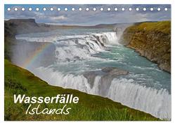 Wasserfälle Islands (Tischkalender 2024 DIN A5 quer), CALVENDO Monatskalender von Uppena,  Leon