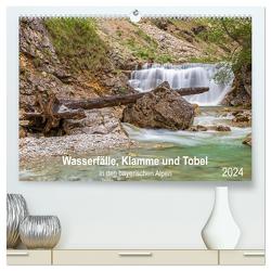 Wasserfälle, Klamme und Tobel in den bayerischen Alpen (hochwertiger Premium Wandkalender 2024 DIN A2 quer), Kunstdruck in Hochglanz von Jank,  Robert