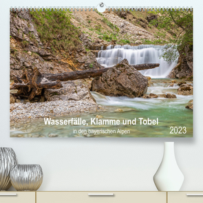 Wasserfälle, Klamme und Tobel in den bayerischen Alpen (Premium, hochwertiger DIN A2 Wandkalender 2023, Kunstdruck in Hochglanz) von Jank,  Robert