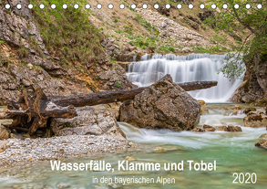 Wasserfälle, Klamme und Tobel in den bayerischen Alpen (Tischkalender 2020 DIN A5 quer) von Jank,  Robert